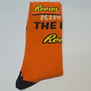 Reeses's Orange And Brown Crew Socks